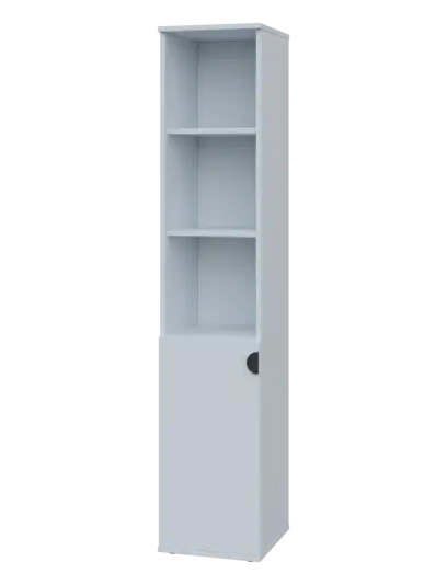 TN 5 - 3DN kancelářská skříň, 1-dveřová/nika, levá, 1822x360x400, bílá